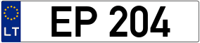 Trailer License Plate